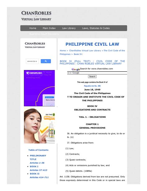chan robles|CIVIL CODE OF THE PHILIPPINES .